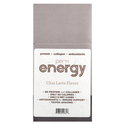 Perk Energy, Chai Latte, 10 Stick Packs, (19.2 g) Each