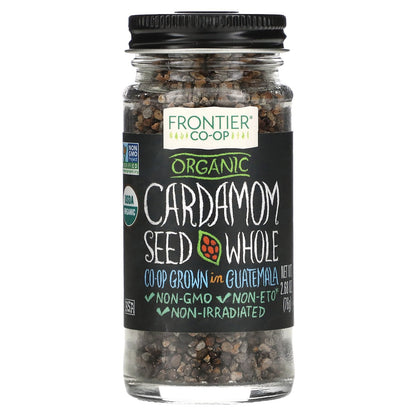 Frontier Co-op, Organic Cardamom Seed, Whole, 2.68 oz (76 g)