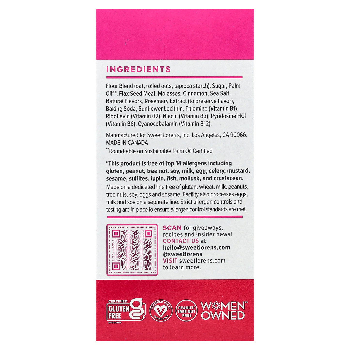 Sweet Loren's, Breakfast Biscuits, Cinnamon Sugar, 5 Packs, 1.6 oz (45 g) Each