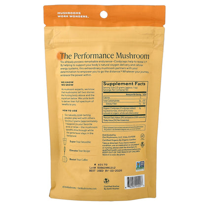 Om Mushrooms, Mushroom Powder, Cordyceps, 3.5 oz (100 g)