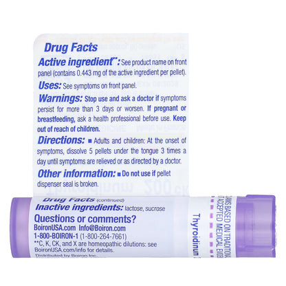 Boiron, Thyroidinum, 200CK, Eczema Relief, 80 Pellets
