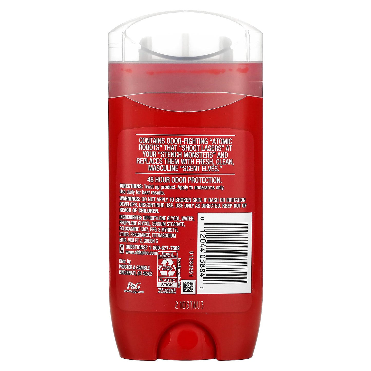 Old Spice, High Endurance, Deodorant, Fresh, 3 oz (85 g)