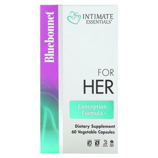 Bluebonnet Nutrition, Intimate Essentials, For Her, Conception Formula, 60 Vegetable Capsules