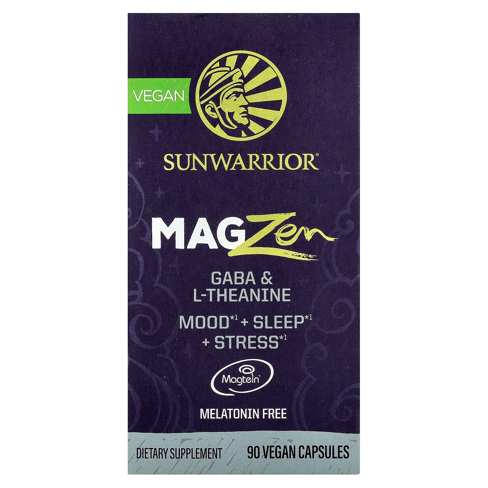 Sunwarrior, MagZen, GABA & L-Theanine, 90 Vegan Capsules