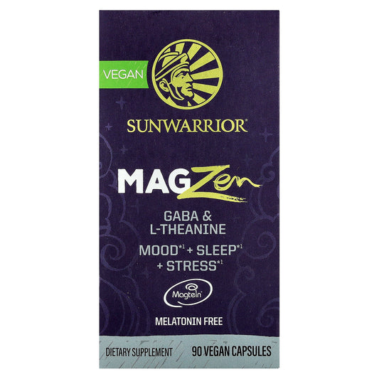 Sunwarrior, MagZen, GABA & L-Theanine, 90 Vegan Capsules