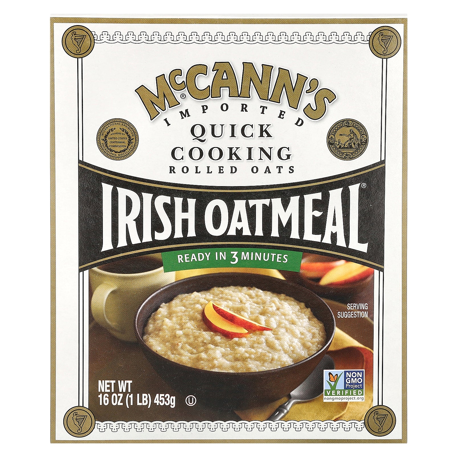 McCann's Irish Oatmeal, Quick Cooking Rolled Oats, 16 oz (453 g)