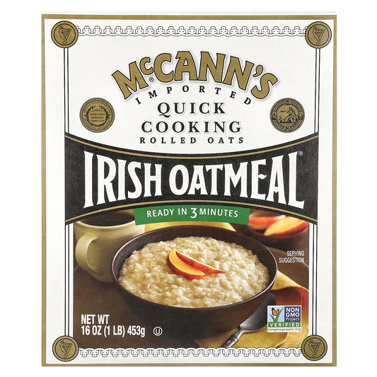 McCann's Irish Oatmeal, Quick Cooking Rolled Oats, 16 oz (453 g)