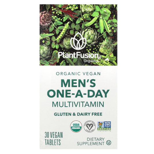 PlantFusion, Men's One-A-Day Multivitamin, 30 Vegan Tablets