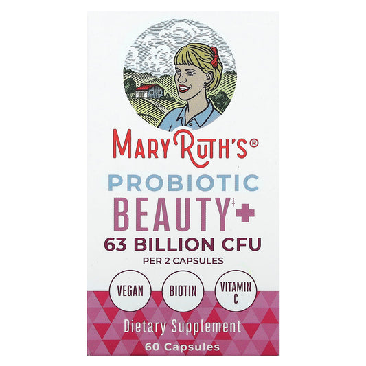 MaryRuth's, Probiotic Beauty+, 60 Capsules