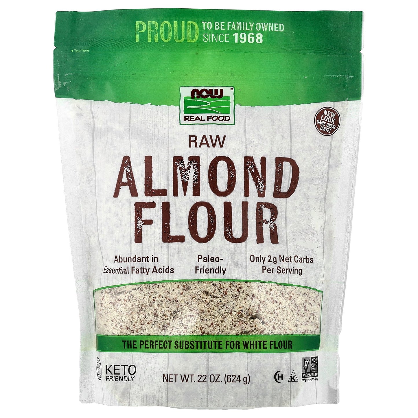 NOW Foods, Real Food, Raw Almond Flour, 22 oz (624 g)