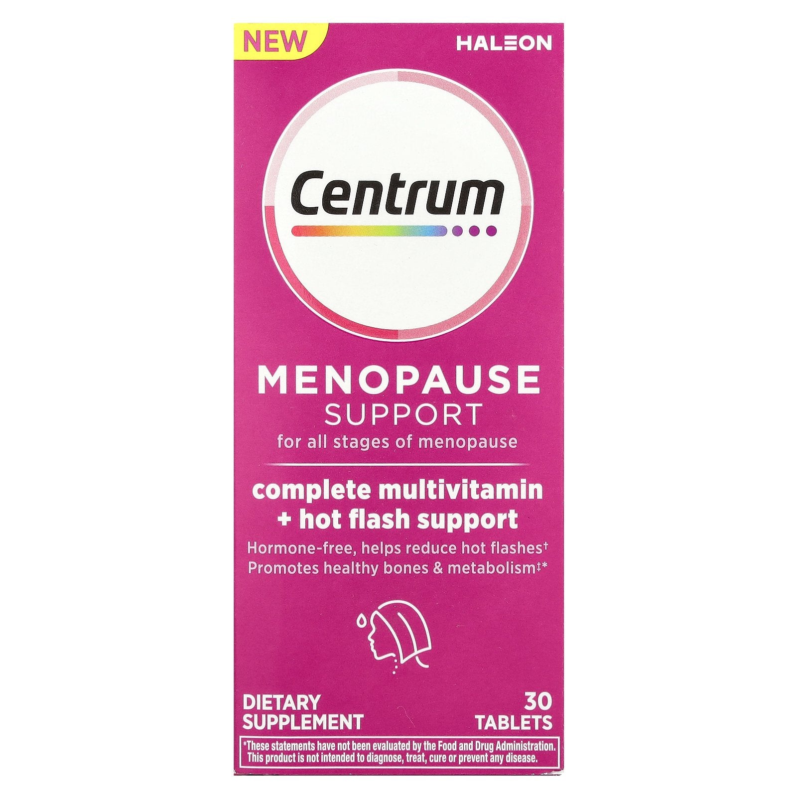 Centrum, Menopause Support For All Stages of Menopause, 30 Tablets