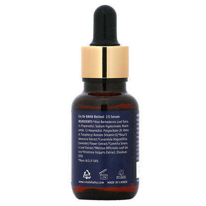 Cos De BAHA, RS, Retinol 2.5 Serum, 1 fl oz (30 ml)