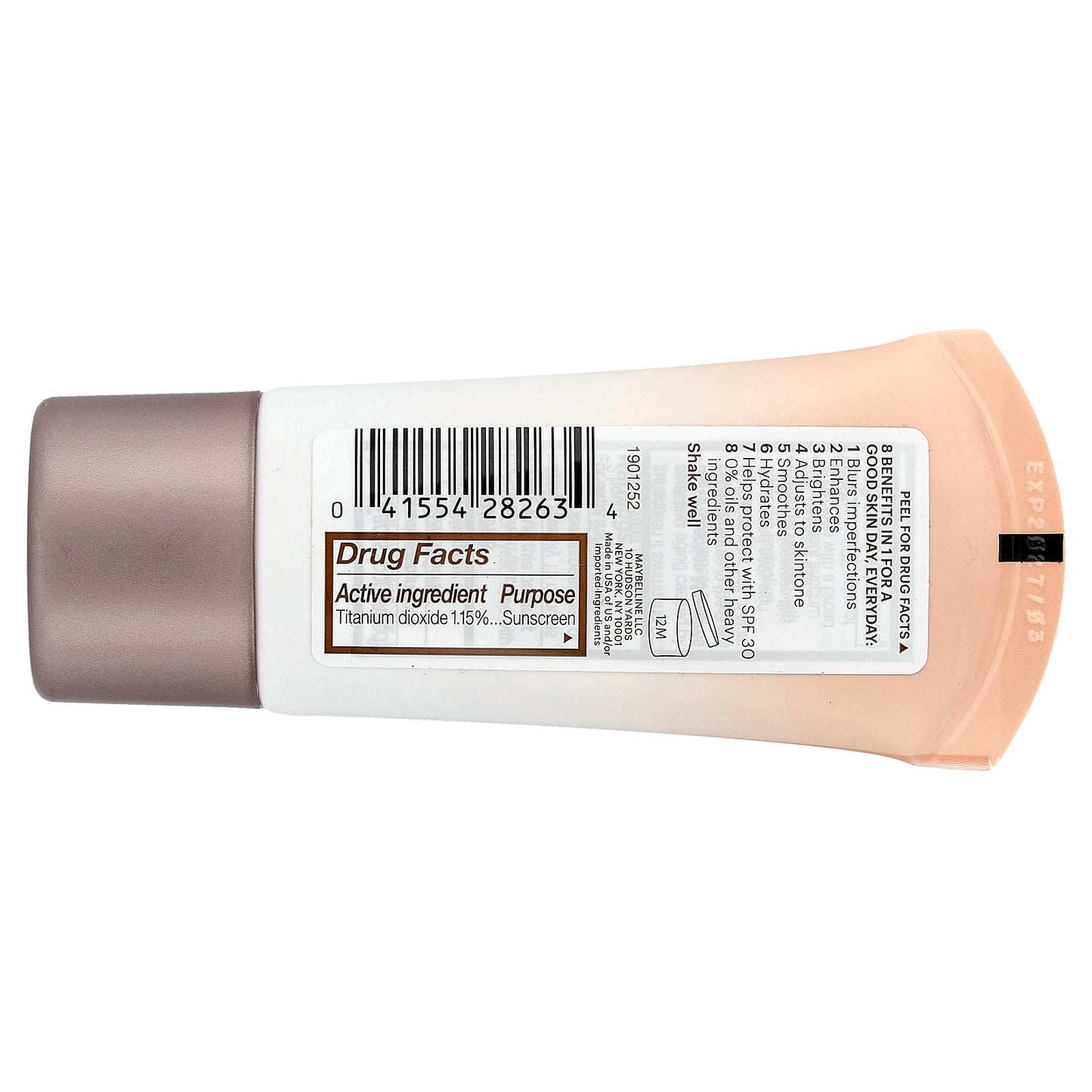 Maybelline, Dream BB Fresh, Skin Hydrating Beauty Balm, SPF 30, 110 Light/Medium Sheer Tint, 1 fl oz (30 ml)