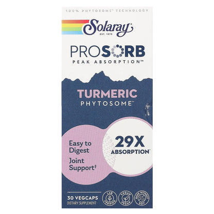 Solaray, Turmeric Phytosome, 500 mg, 30 Vegcaps