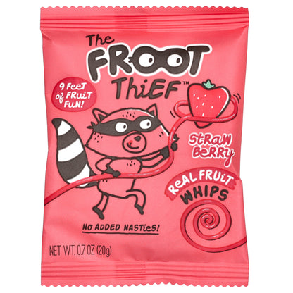 The Froot Thief, Real Fruit Whips, Strawberry, 5 Packs, 0.7 oz (20 g) Each