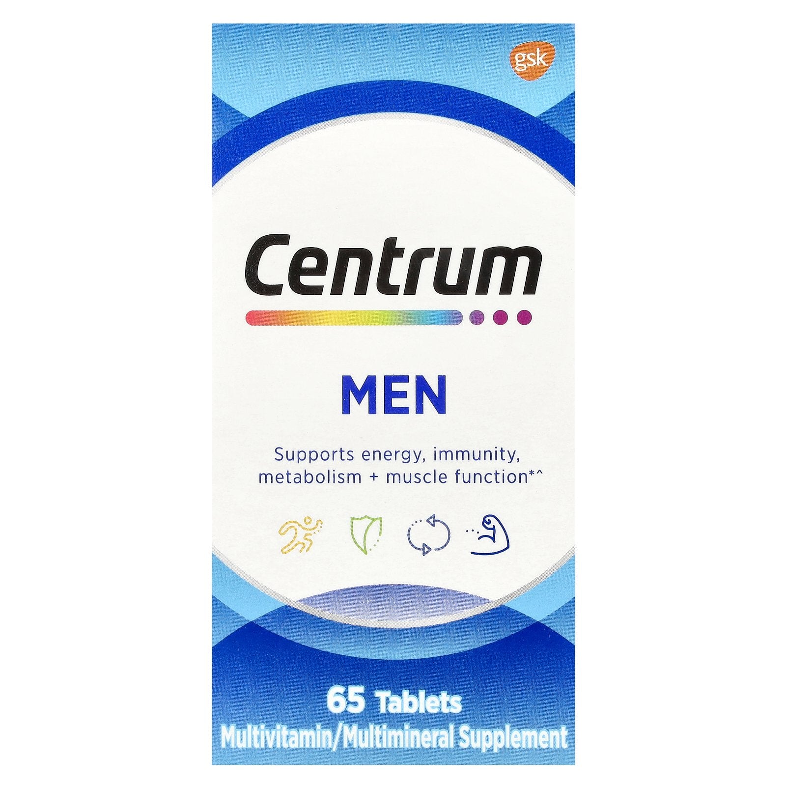 Centrum, Men Multivitamin, 65 Tablets
