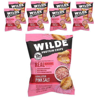 Wilde Brands, Protein Chips, Himalayan Pink Salt, 8 Bags, 1.34 oz (38 g) Each