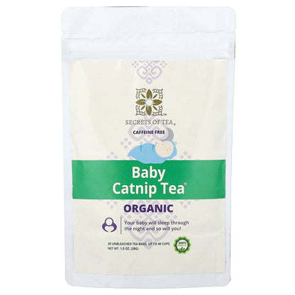 Secrets of Tea, Organic Baby Catnip Tea®, Caffeine Free, 20 Unbleached Tea Bags, 1 oz (28 g)