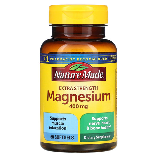 Nature Made, Magnesium, 400 mg, 60 Softgels