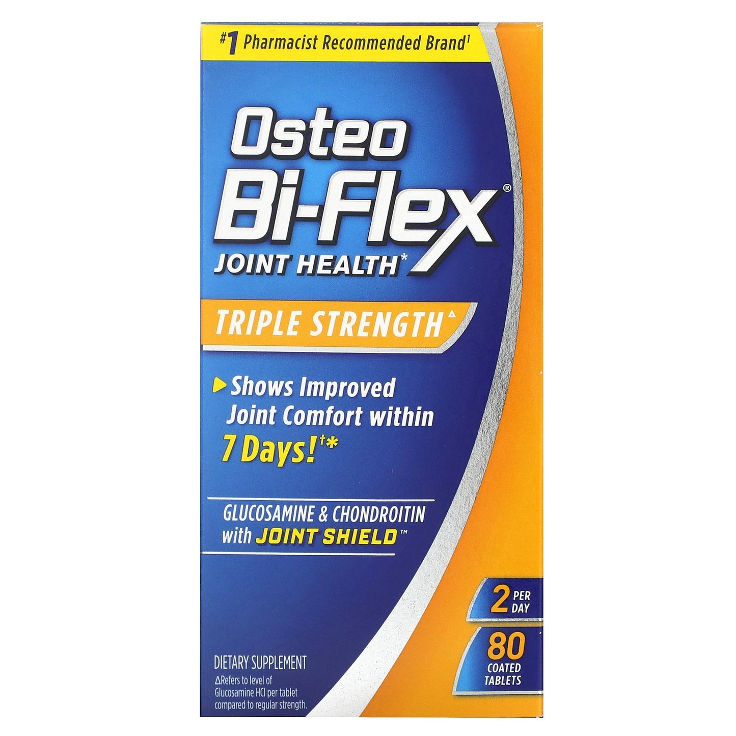 Osteo Bi-Flex, Glucosamine & Chondroitin with Joint Shield, Triple Strength, 80 Coated Tablets