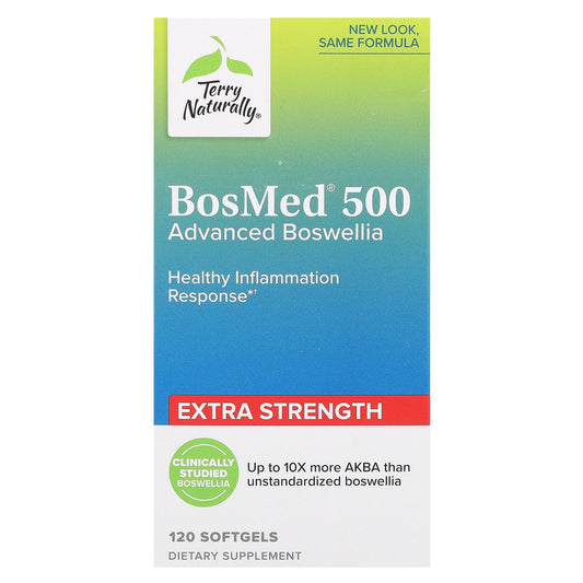 Terry Naturally, BosMed 500, Advanced Boswellia, 500 mg, 120 Softgels