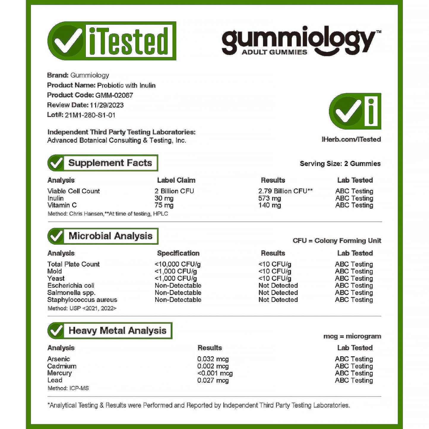 Gummiology, Probiotic with Inulin Gummies, Mixed Berry, 90 Vegetarian Gummies