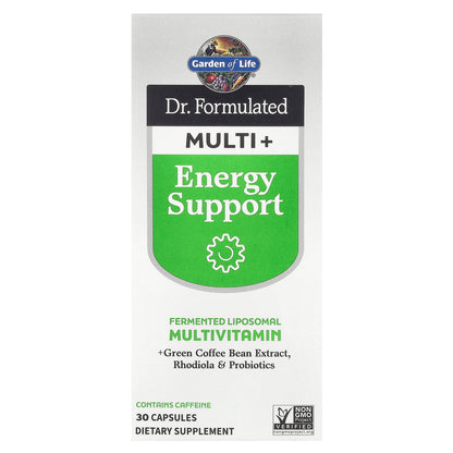 Garden of Life, Dr. Formulated Multi+, Energy Support, 30 Capsules