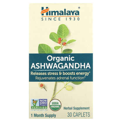 Himalaya, Organic Ashwagandha, 30 Caplets