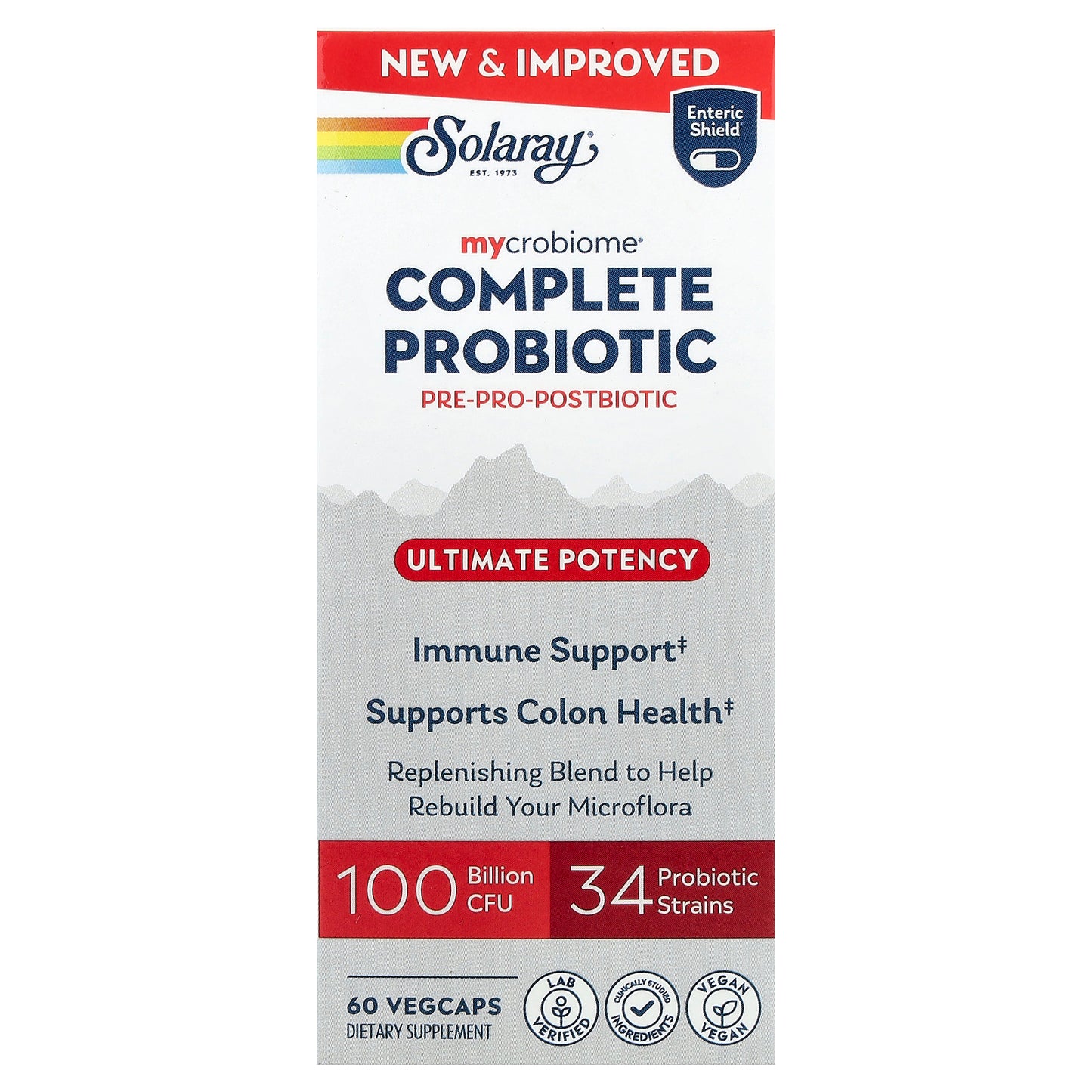 Solaray, Mycrobiome®, Complete Probiotic, Ultimate Potency, 60 VegCaps