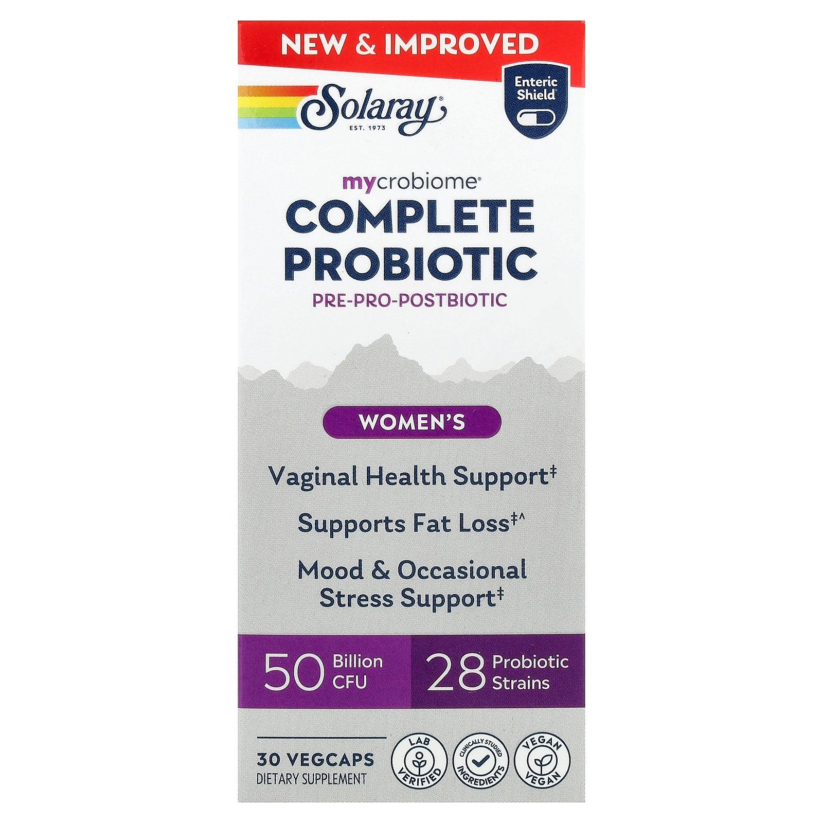 Solaray, Mycrobiome®, Complete Probiotic, Women's, 30 VegCaps