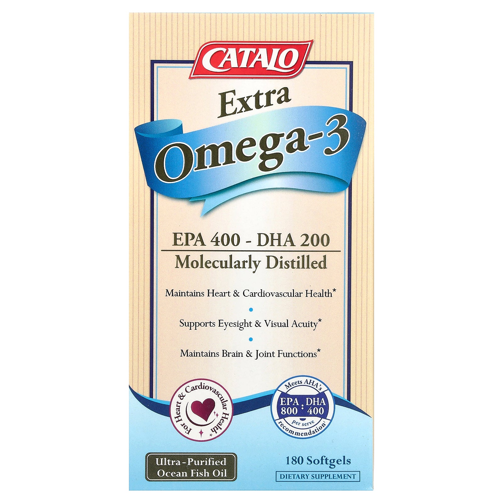 CATALO, Extra Omega-3 , 180 Softgels