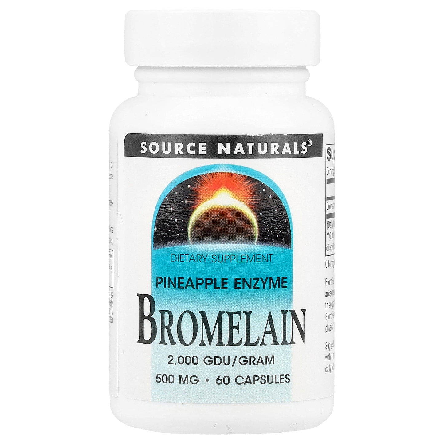 Source Naturals, Bromelain, 500 mg, 60 Capsules