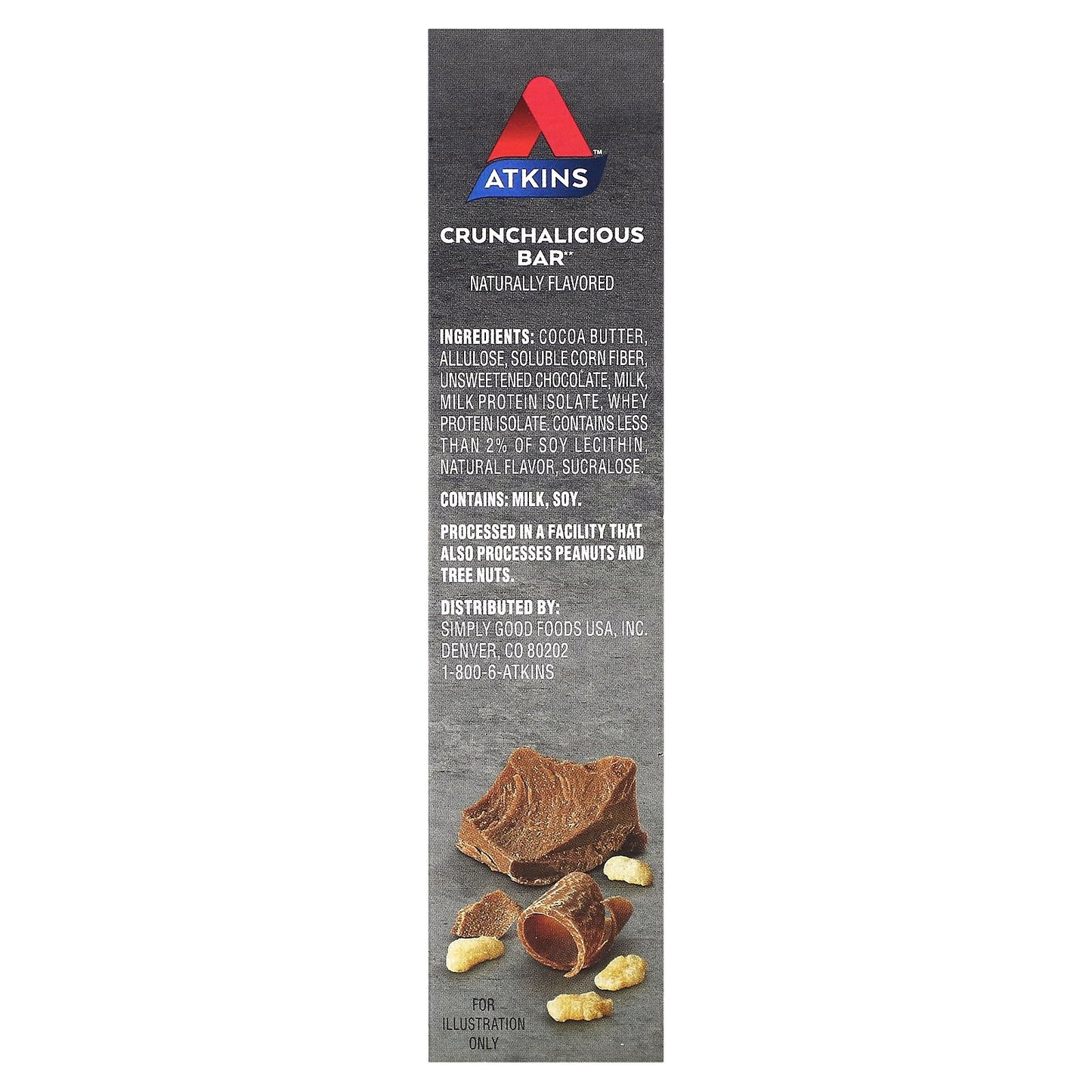 Atkins, Endulge, Crunchalicious Bar, 5 Bars, 0.78 oz (22 g) Each