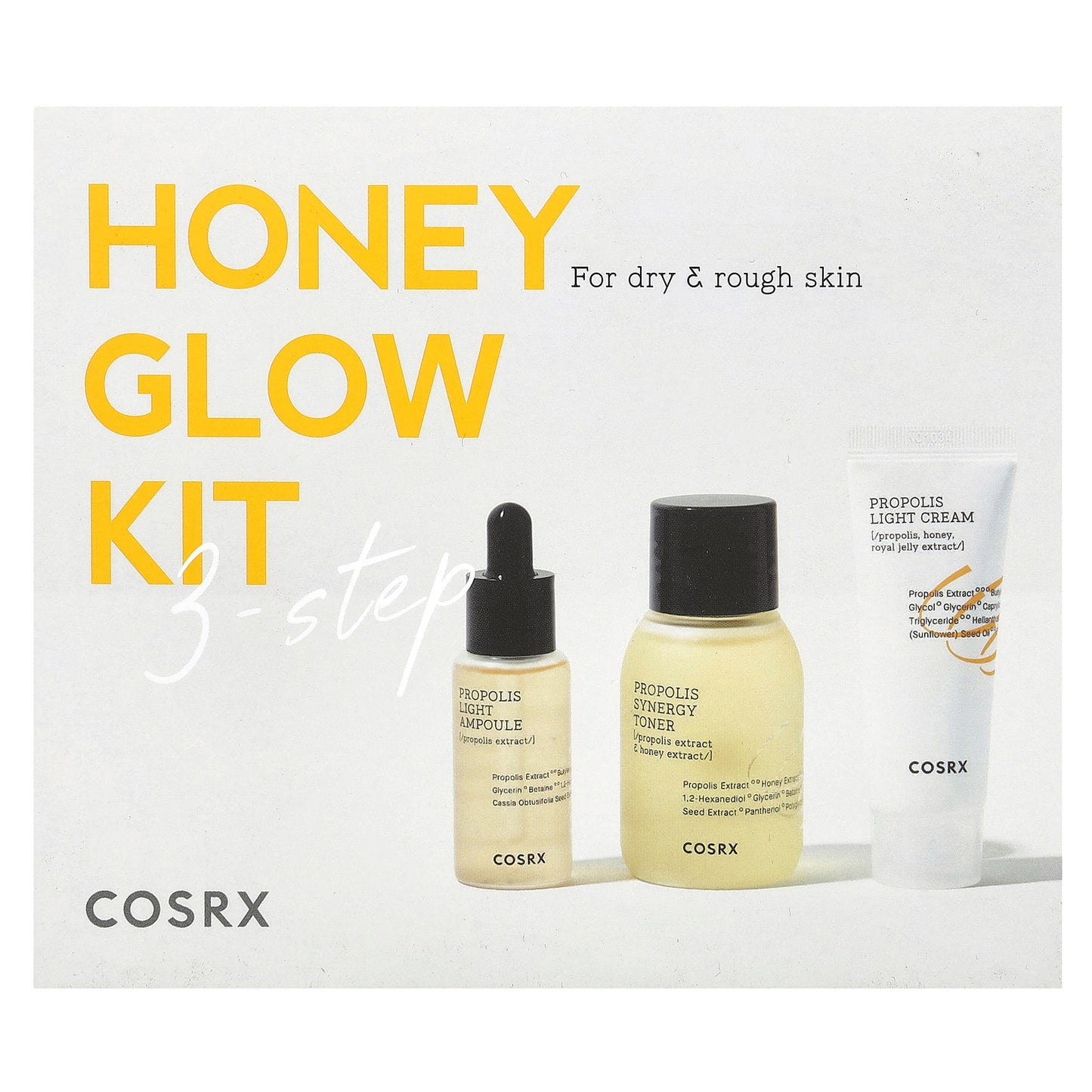 CosRx, 3-Step Honey Glow Kit, 3 Piece Kit