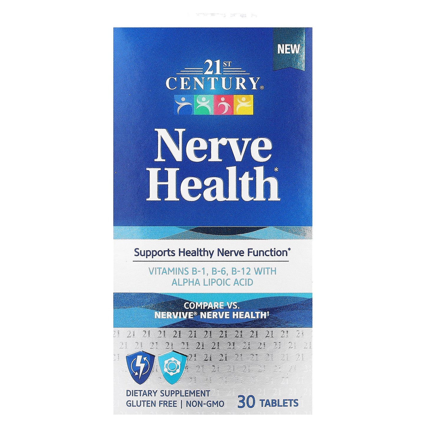 21st Century, Nerve Health, 30 Tablets