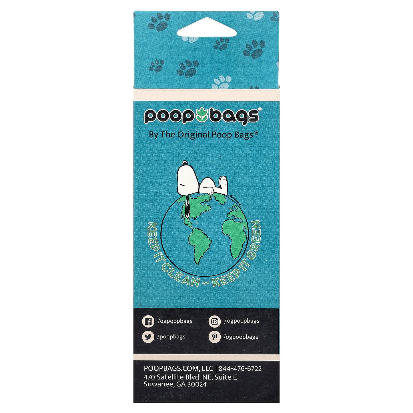 Original Poop Bags, Peanuts®, Unscented, 4 Rolls, 15 Bags Each