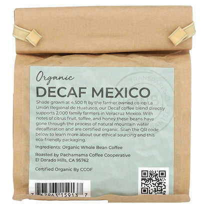 Starwest Botanicals, Organic Decaf Mexico Coffee, Whole Bean, Medium Roast, 10 oz (283 g)