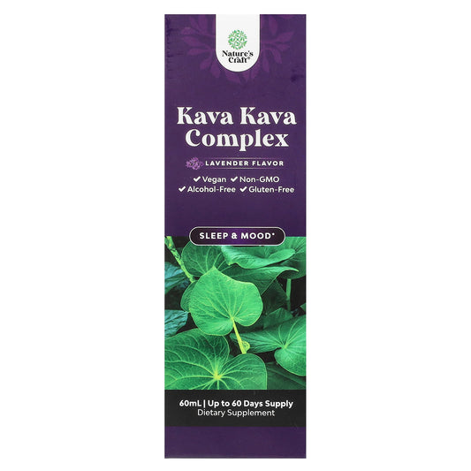 Nature's Craft, Kava Kava Complex, Alcohol-Free, Lavender, 60 ml