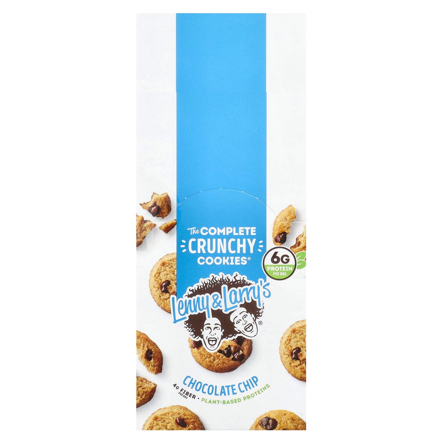 Lenny & Larry's, The Complete Crunchy Cookies®, Chocolate Chip, 12 Bags, 1.25 oz (35 g) Each