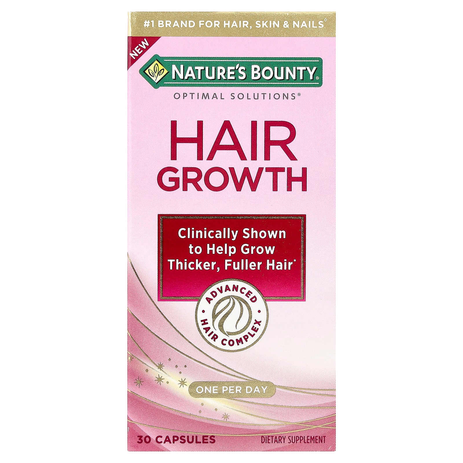 Nature's Bounty, Optimal Solutions®, Hair Growth, 30 Capsules
