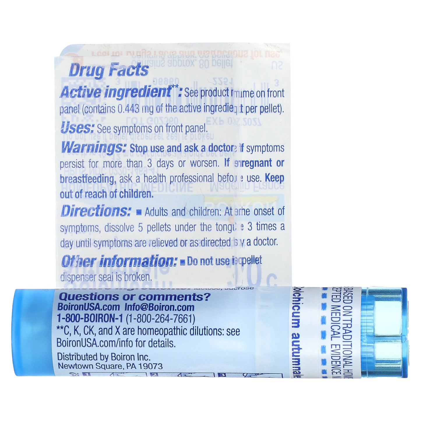 Boiron, Colchicum Autumnale 30C, Indigestion Relief, Approx 80 Pellets