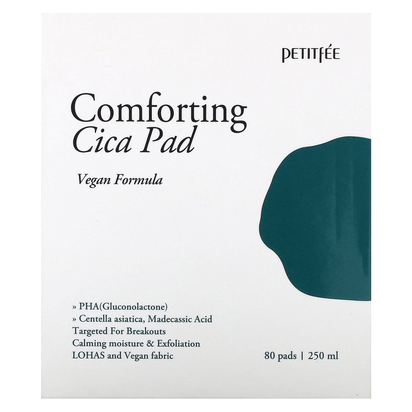 Petitfee, Comforting Cica Pad, 80 Pads, 250 ml