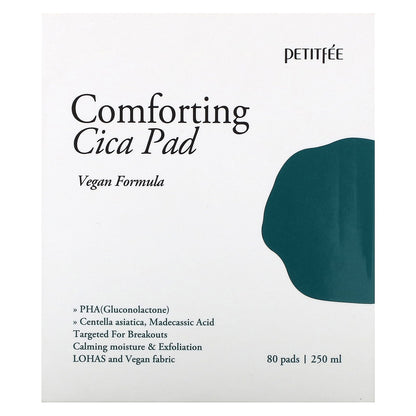 Petitfee, Comforting Cica Pad, 80 Pads, 250 ml