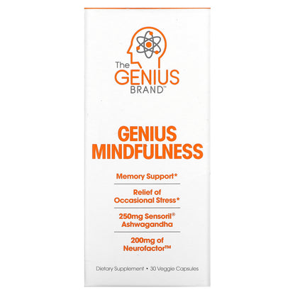 The Genius Brand, Genius Mindfullness, 30 Veggie Capsules