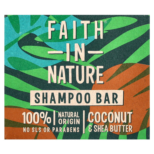 Faith in Nature, Shampoo Bar, Coconut & Shea Butter, 3 oz (85 g)