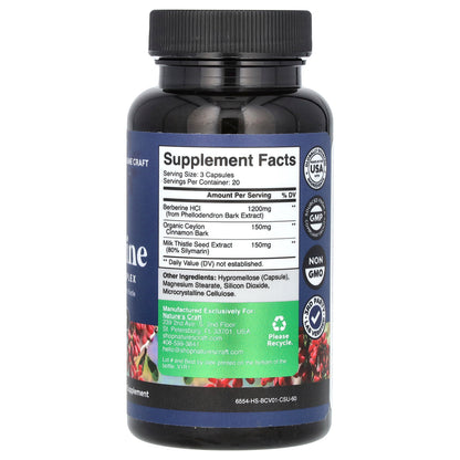 Nature's Craft, Berberine, 60 Capsules