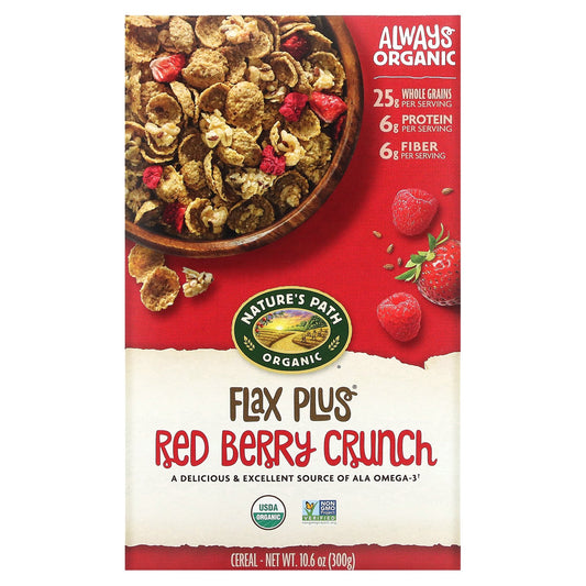 Nature's Path, Organic, Flax Plus Red Berry Crunch Cereal, 10.6 oz (300 g)