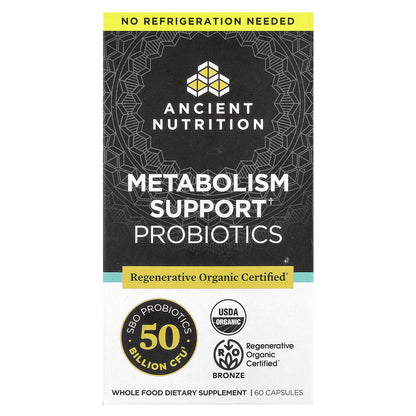 Ancient Nutrition, Metabolism Support Probiotics, 60 Capsules