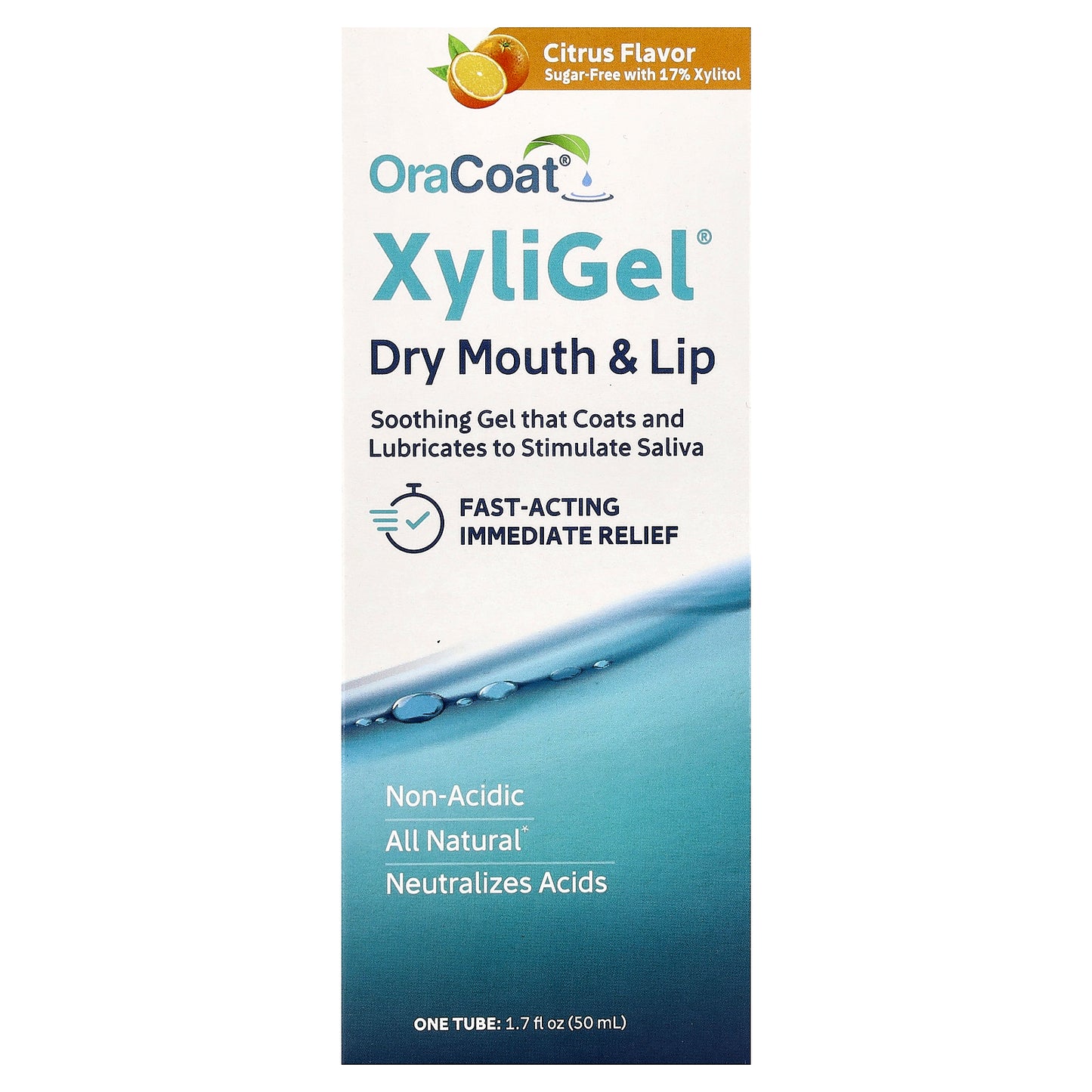 OraCoat, XyliGel®, Dry Mouth & Lip, Citrus, 1.7 fl oz (50 ml)