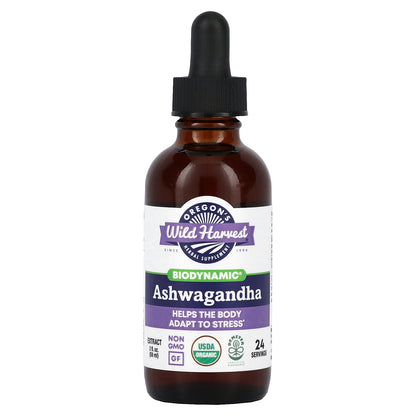 Oregon's Wild Harvest, Biodynamic, Ashwagandha Extract, 2 fl oz (59 ml)